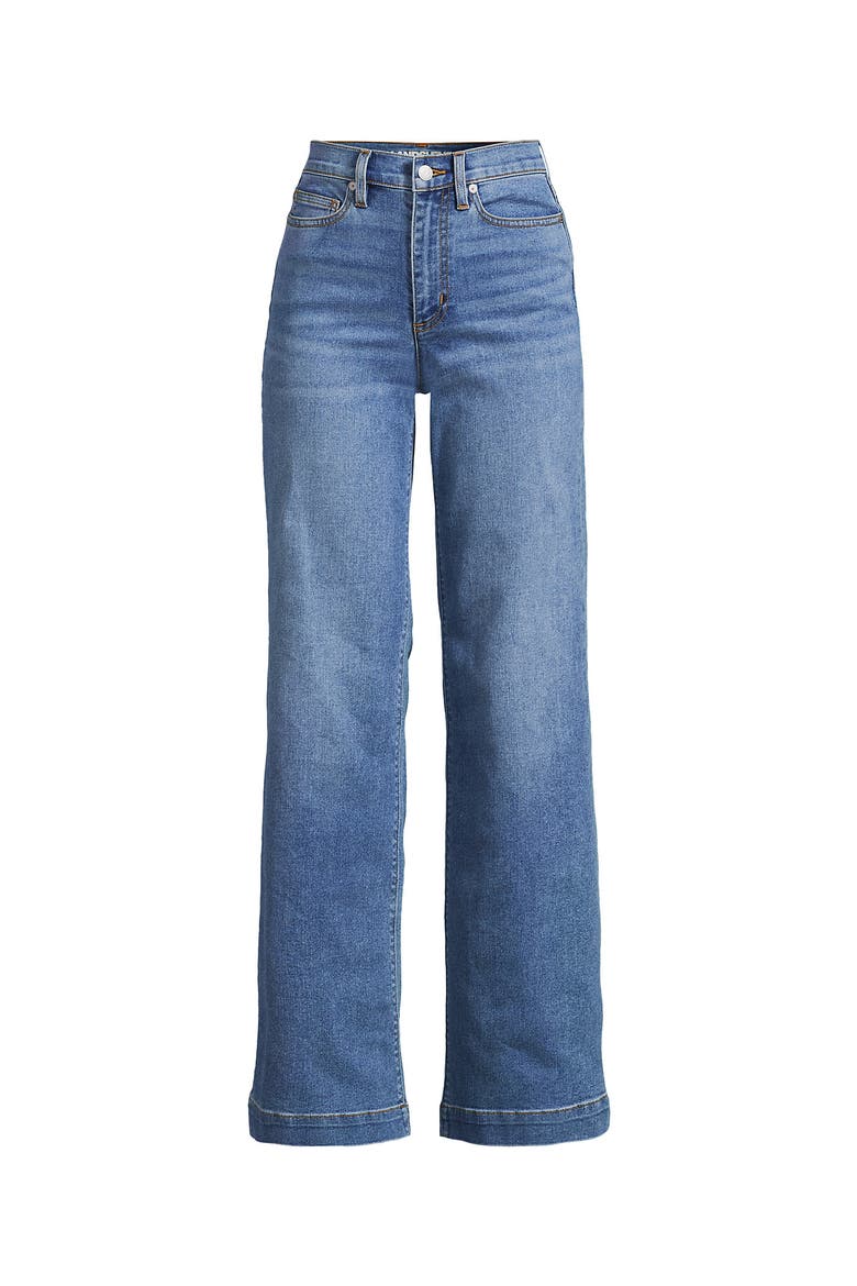 High Rise Wide Leg Denim Jeans, Alternate, color, Beau Blue