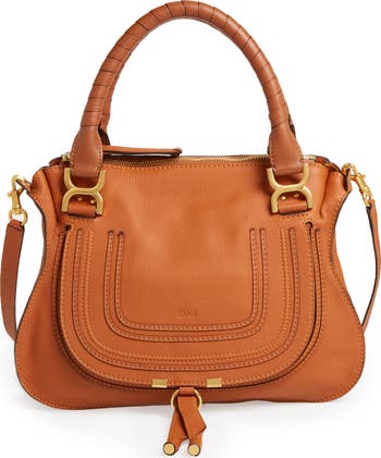 ハンドバッグ CHLOE BROWN LEATHER MEDIUM MARCIE HANDBAG Chloé Medium Marcie Calfskin Leather Satchel | Nordstrom