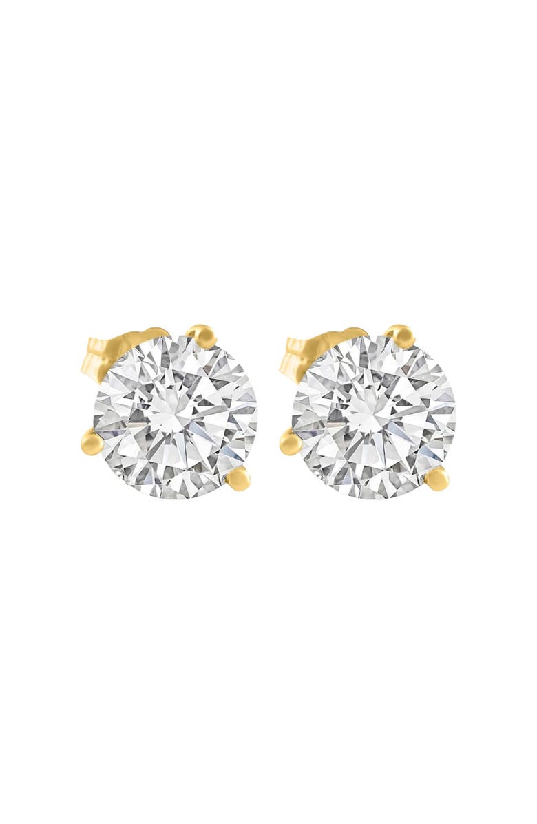 Bliss Diamond 4 Ct TW Round Lab Grown Ideal Cut Martini Diamond Studs 14k Gold, Main, color, 14K Yellow Gold
