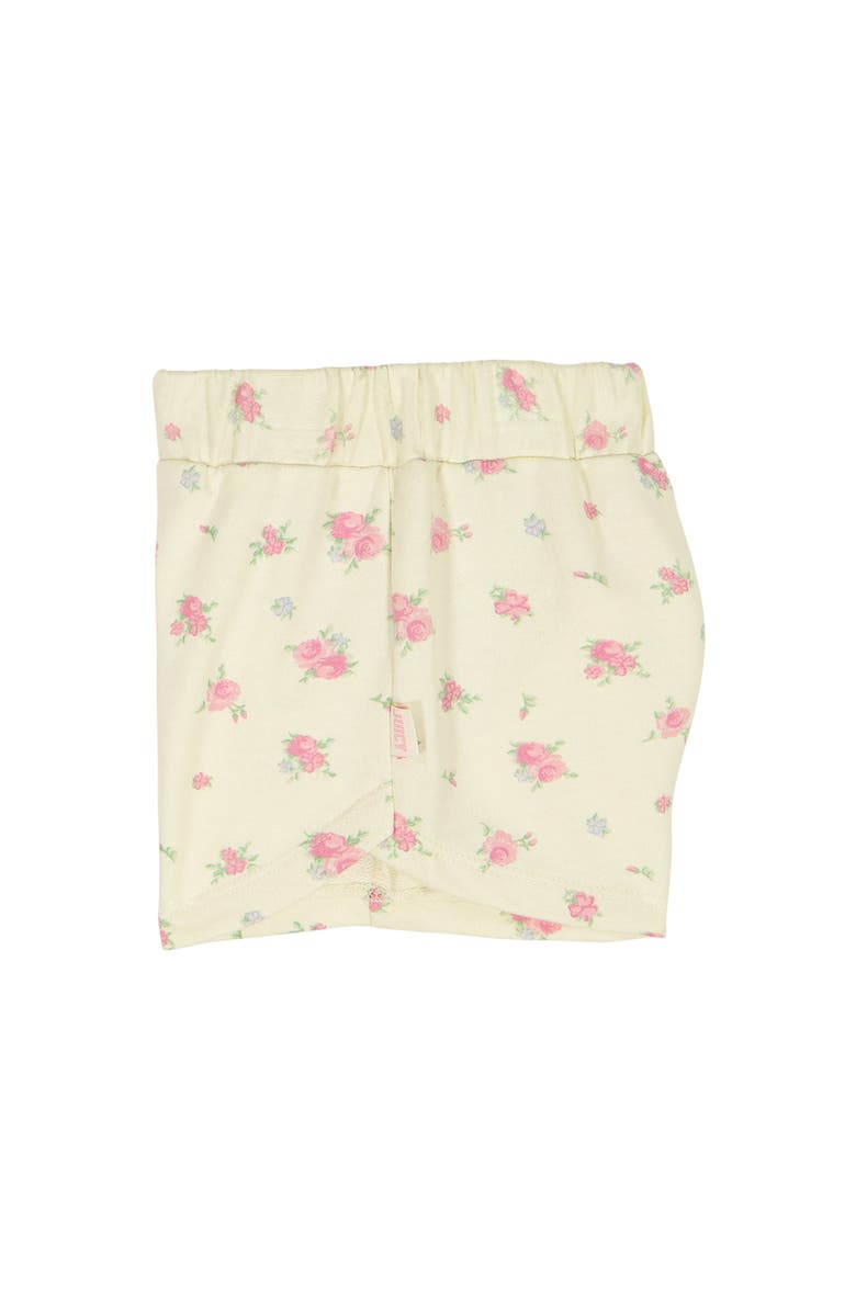 Juicy Couture Kids' French Terry Hoodie & Shorts Set, Alternate, color, Ivory Multi