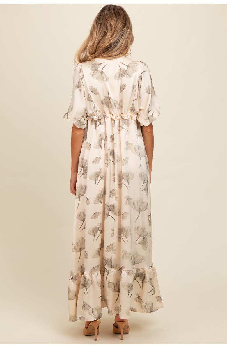 PinkBlush Floral Chiffon Ruffle Accent Maxi Dress, Alternate, color, 