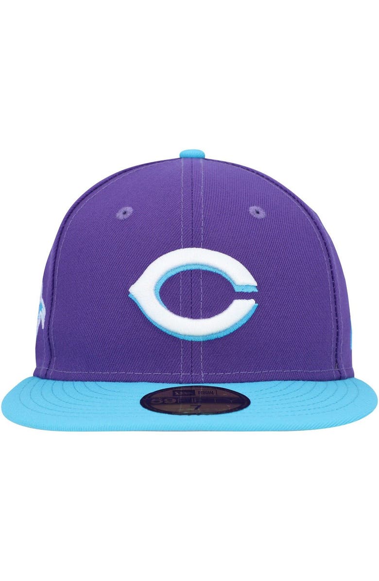 New Era Men's New Era Purple Cincinnati Reds Vice 59FIFTY Fitted Hat, Alternate, color, Purple