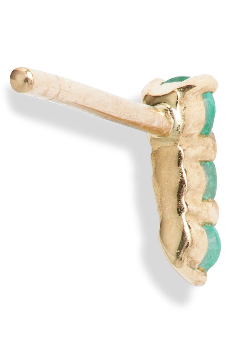 Bony Levy El Mar Emerald Stick Stud Earrings, Alternate, color, 