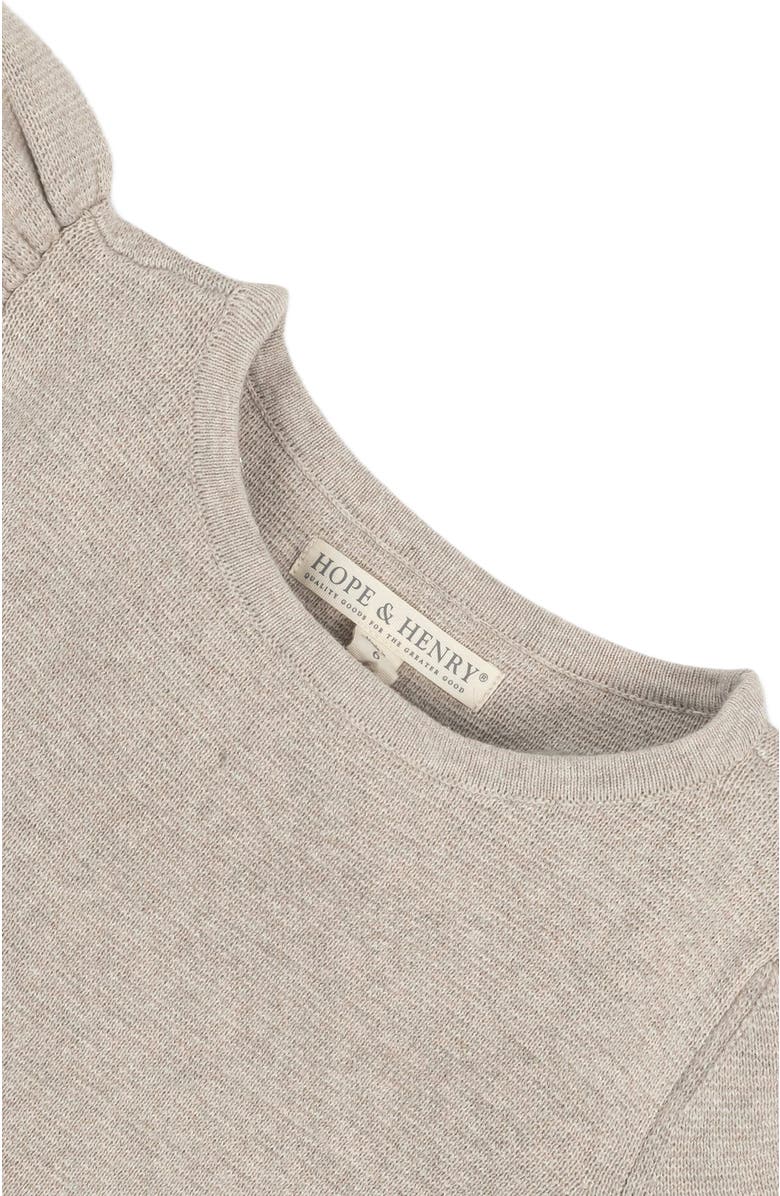 Hope & Henry Baby Girls' Organic Pleated Sweater Dress, Infant, Alternate, color, 