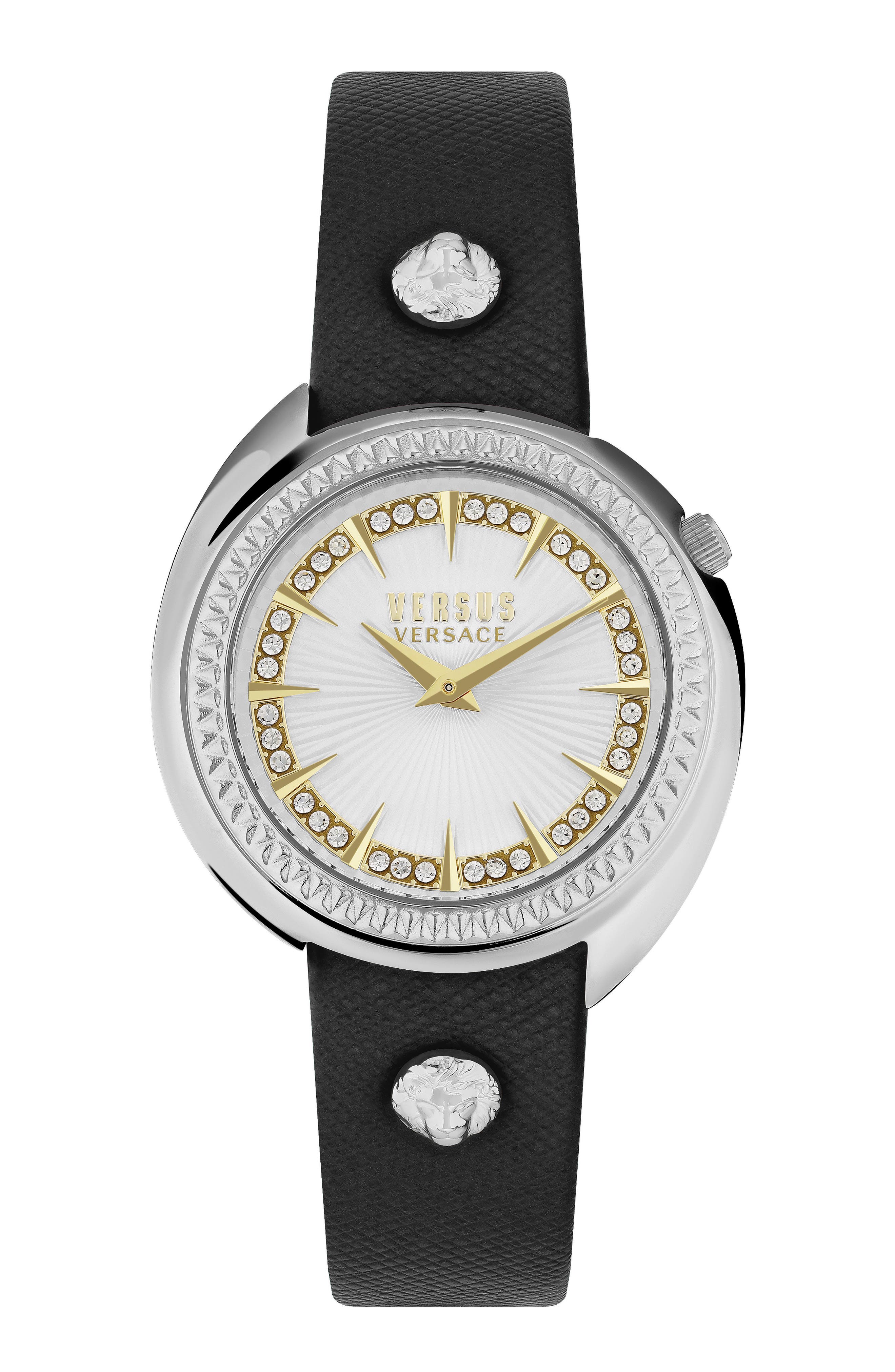 VERSUS Versace Tortona Leather Strap Watch, 38mm