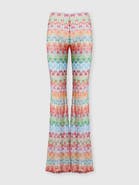 Missoni Flared Trousers In Floral-pattern Viscose