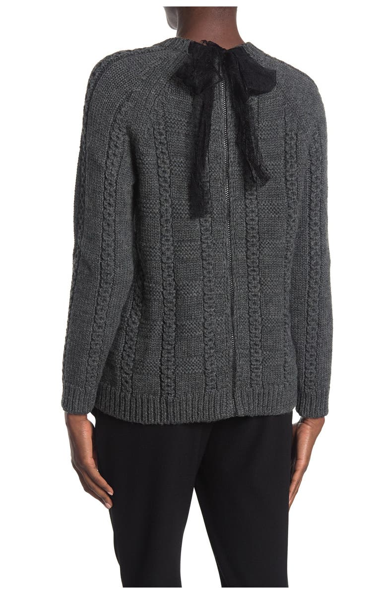 RED Valentino Cable Knit Wool Sweater, Main, color,