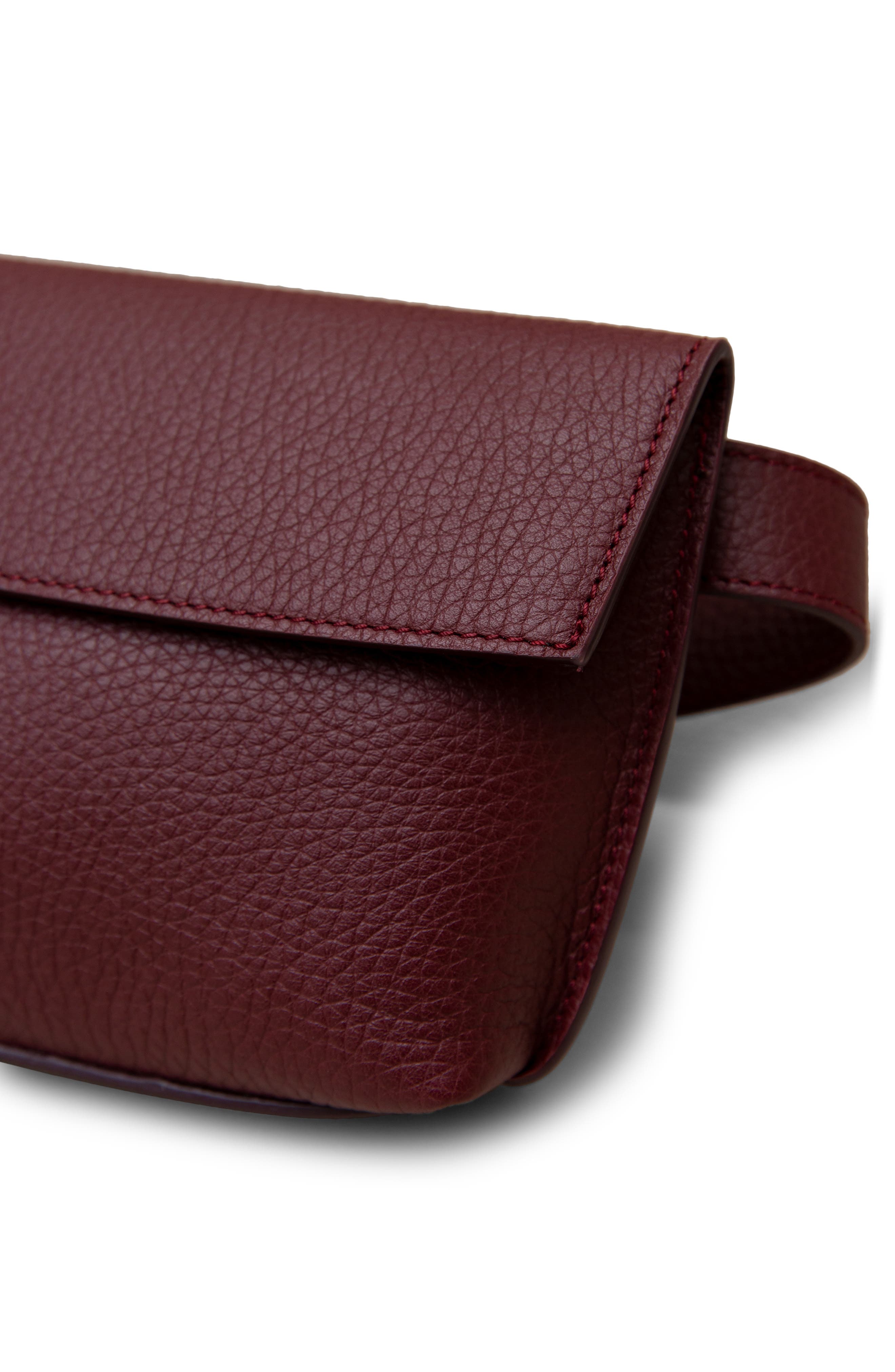 Yari 2.0 Leather Belt Bag, Alternate, color, RIO BORDEAUX