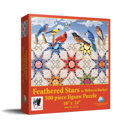 Feathered Stars 500 piece Jigsaw Puzzle for Adults