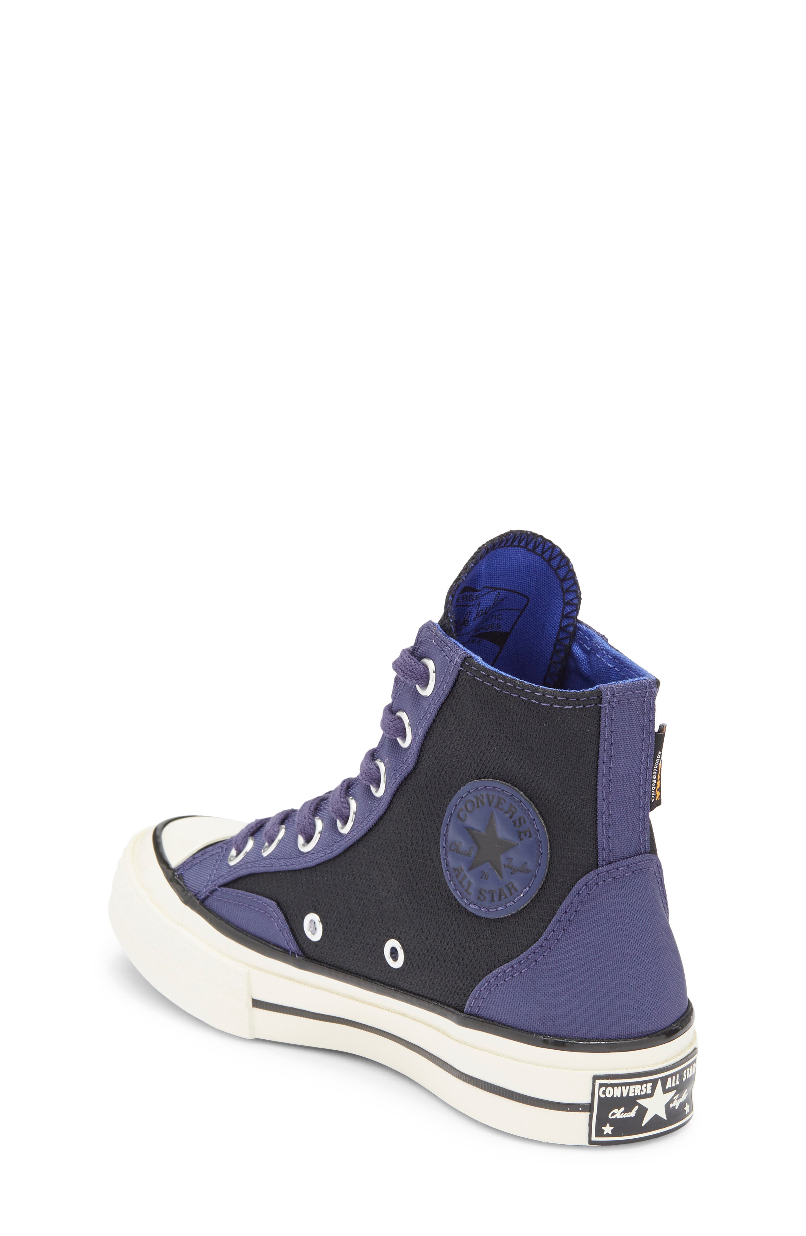 Converse Kids' Chuck Taylor All Star 70 Two-Tone High Top Sneaker, Alternate, color, Black/ Uncharted Waters