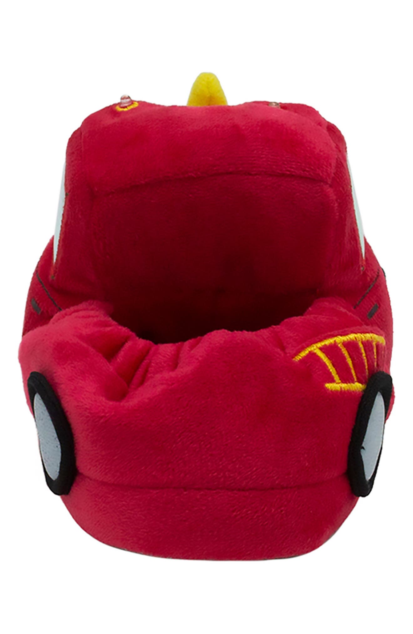 Robeez<sup>®</sup> Kids' Fire Truck Light-Up Slipper, Alternate, color, Red