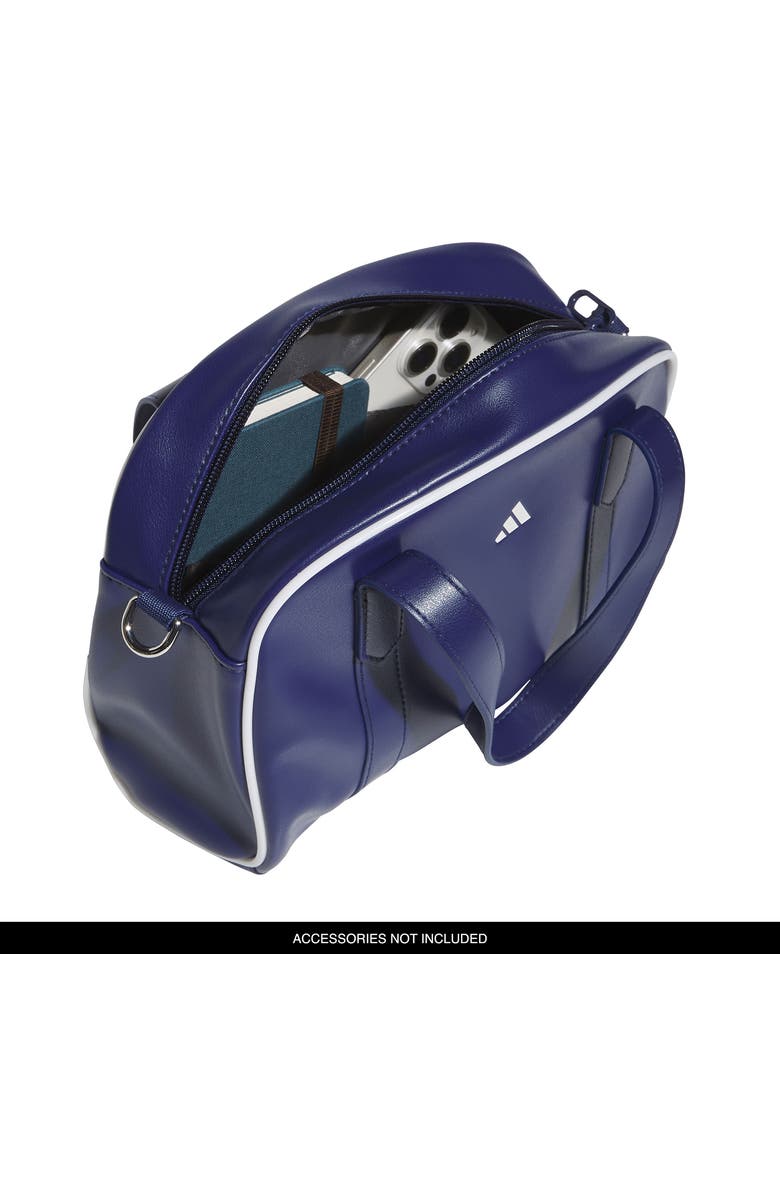 adidas Crossbody Bag with Mini Pouch, Alternate, color, Dark Blue/ White/ Silver