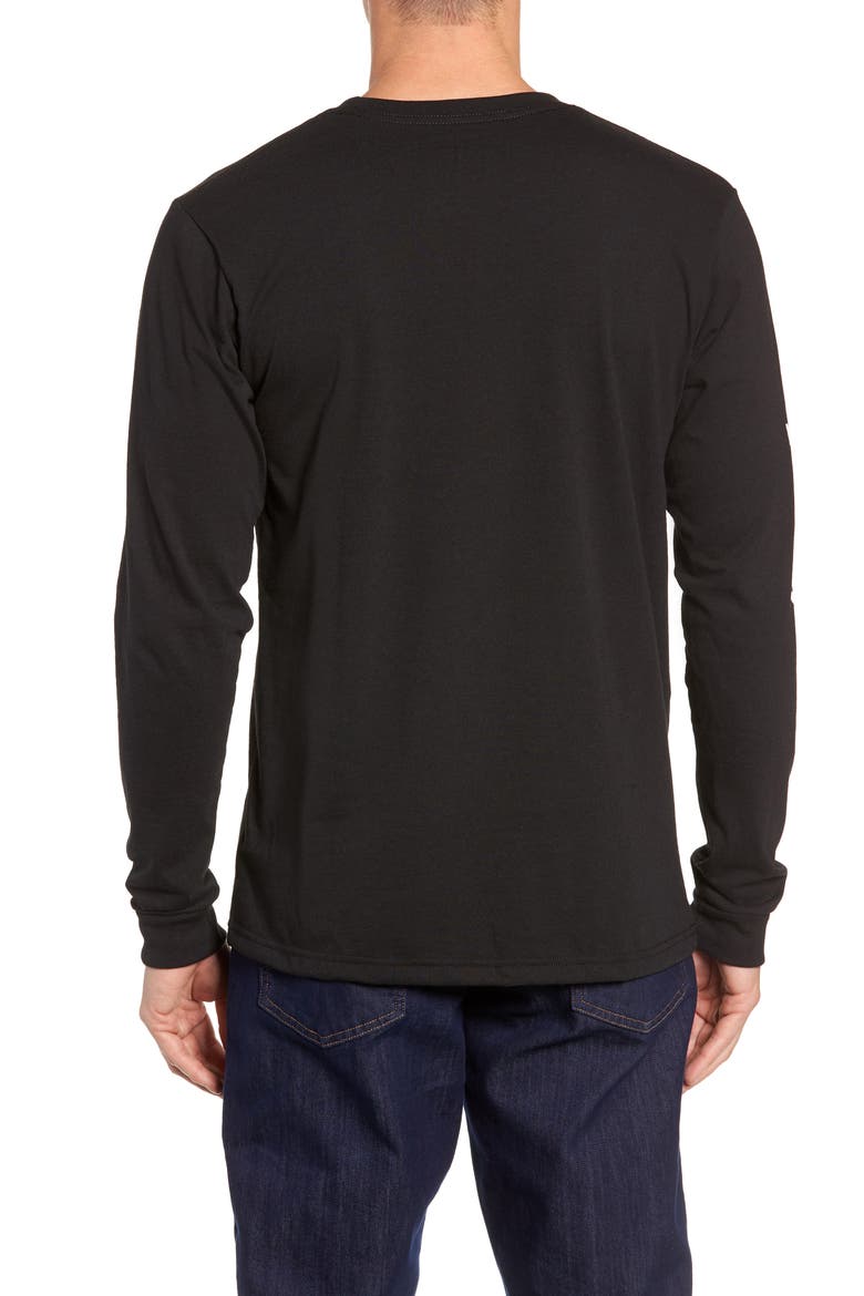 Long Sleeve Logo T-Shirt, Alternate, color, BLACK