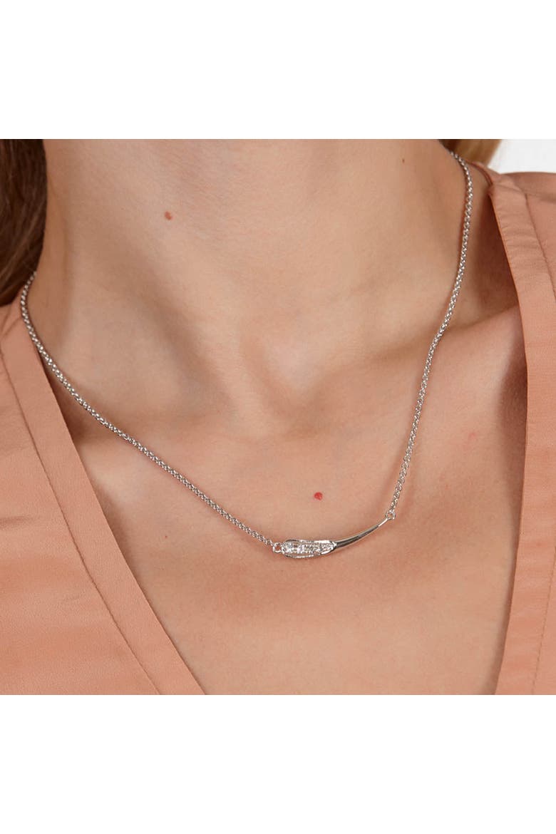 Skinny Drip Pendant, Alternate, color, Sterling Silver