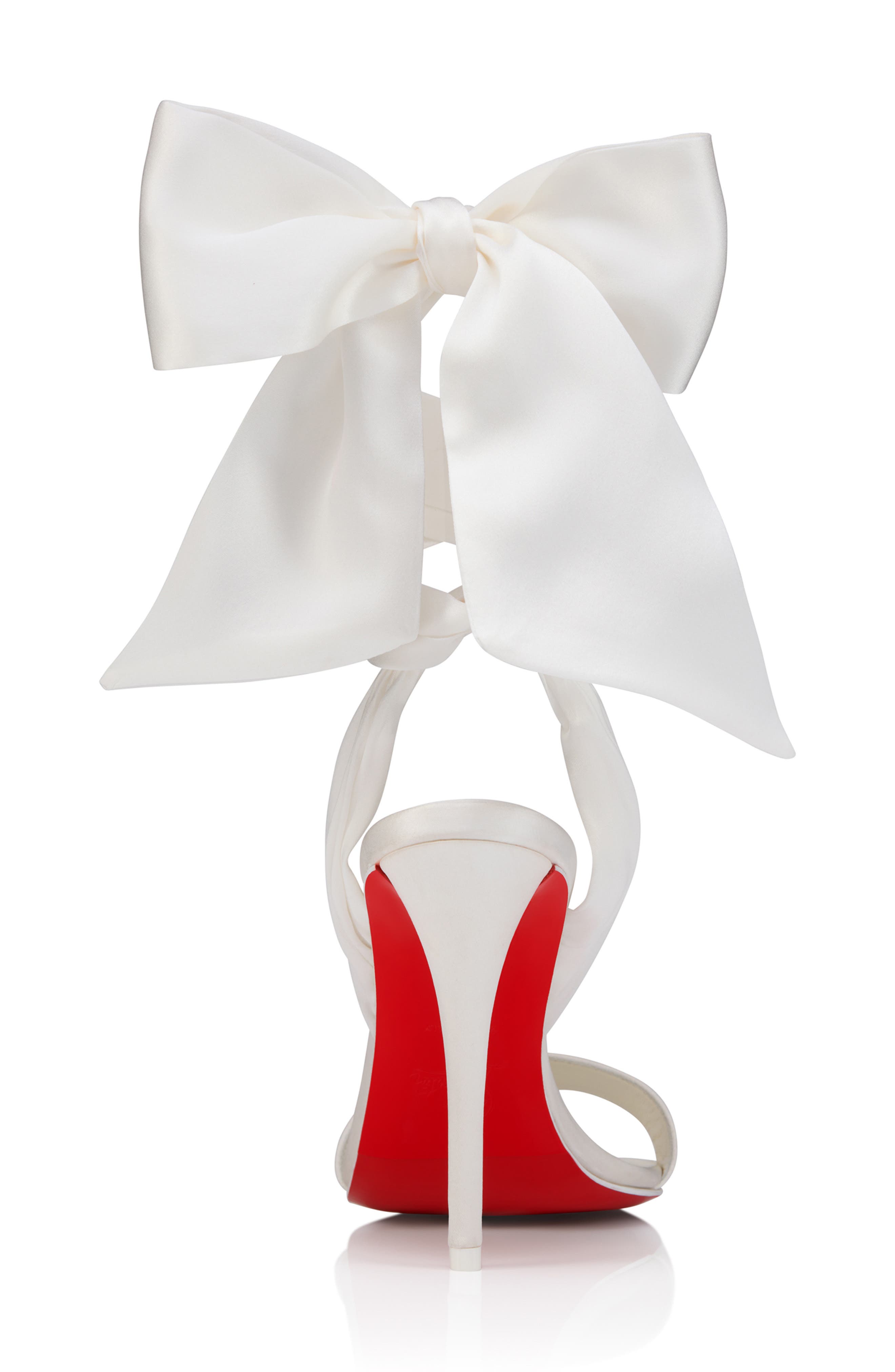 Christian Louboutin Miss Z Desert Sandal, Alternate, color, Ivory/ Snow