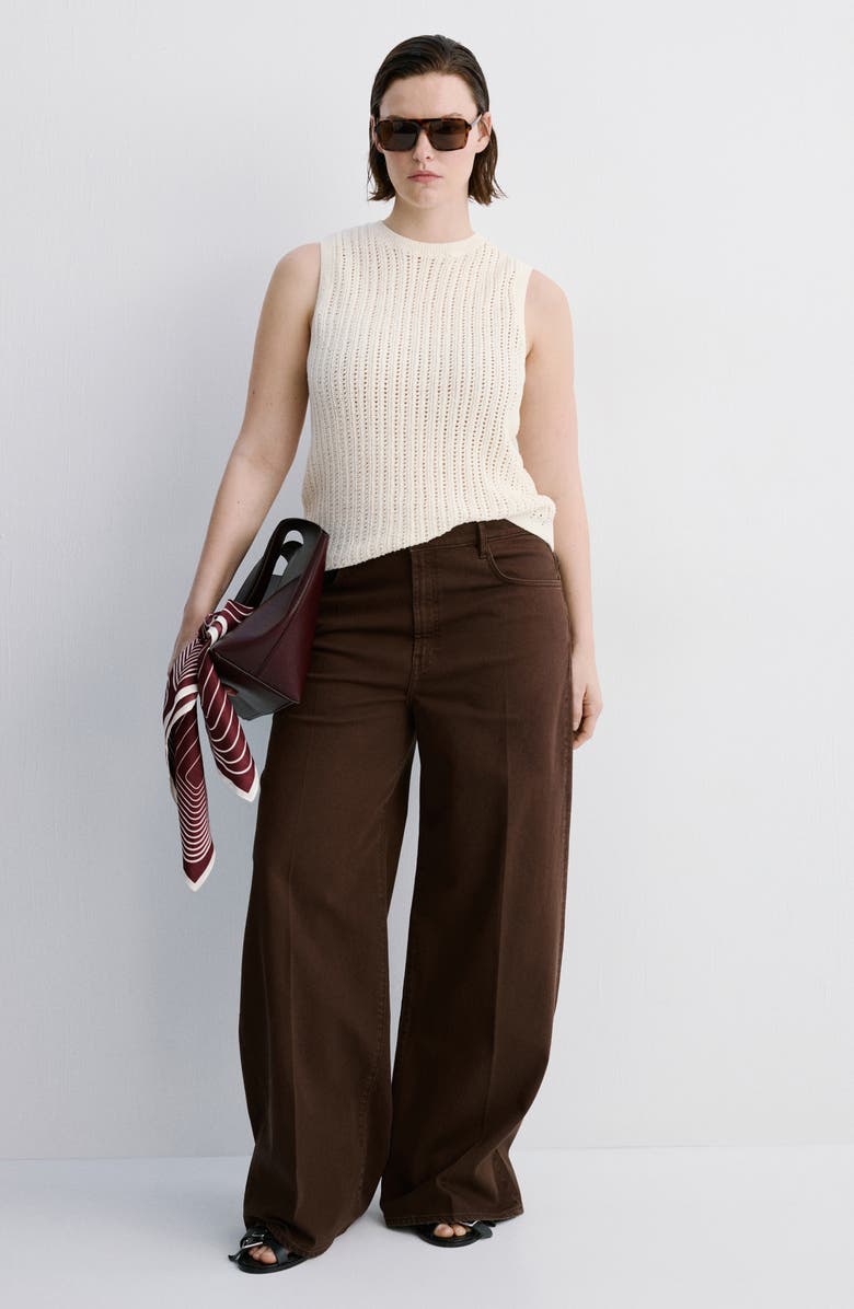 MANGO Sito Top, Alternate, color, Ecru