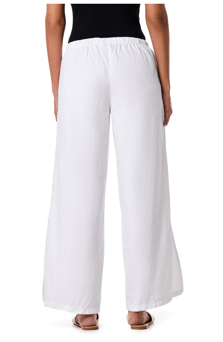 Coolibar Women's Chambray Wide Leg Pants - UPF 50+ Sun Protection - Enclave, Alternate, color, White Chambray