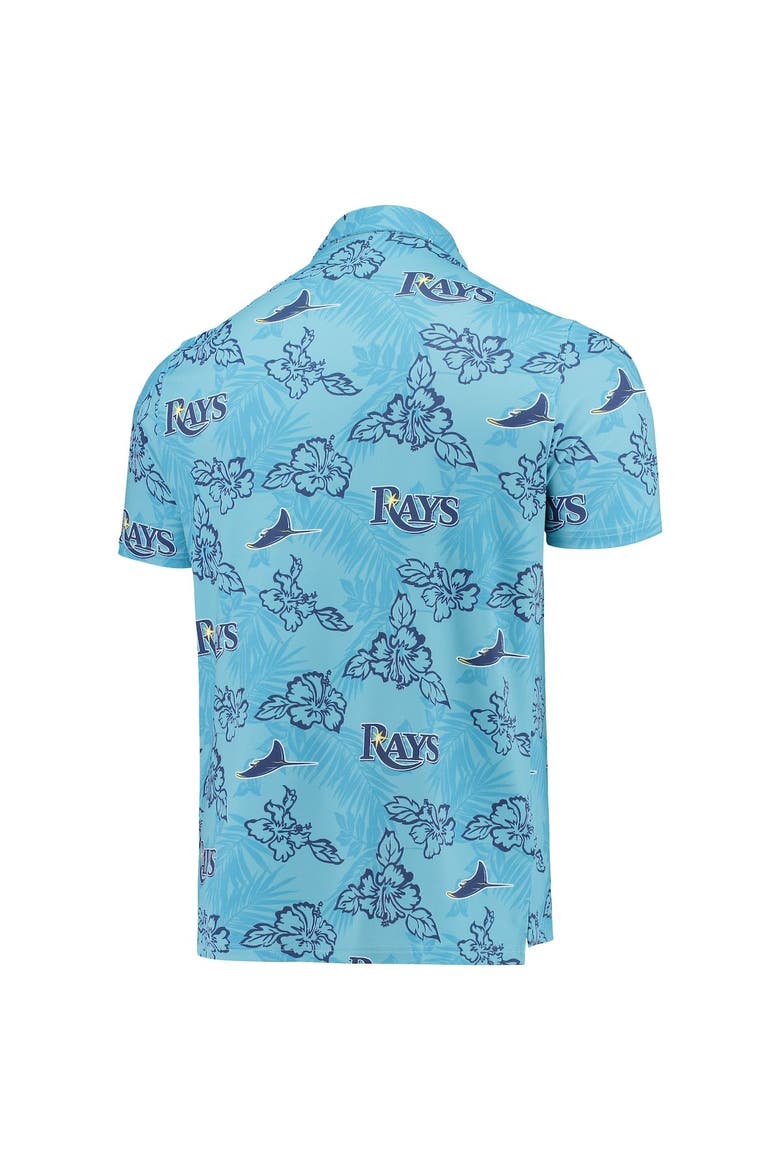 Men's Reyn Spooner Light Blue Tampa Bay Rays Performance Polo, Alternate, color, Light Blue
