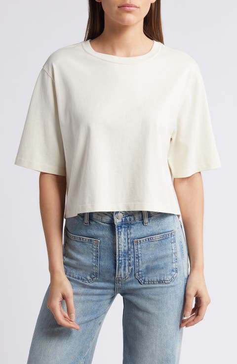 Relaxed Organic Cotton Crop T-Shirt