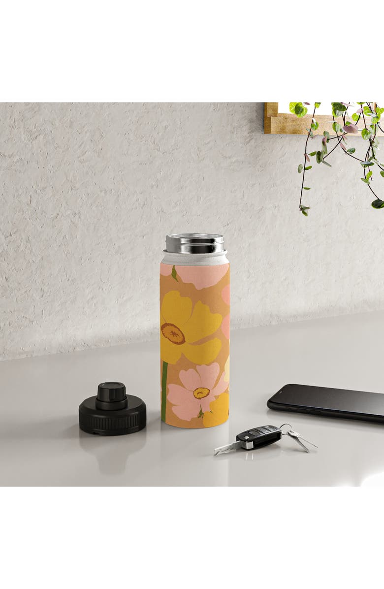Deny Designs Gale Switzer Flower Market Water Bottle, Alternate, color, 