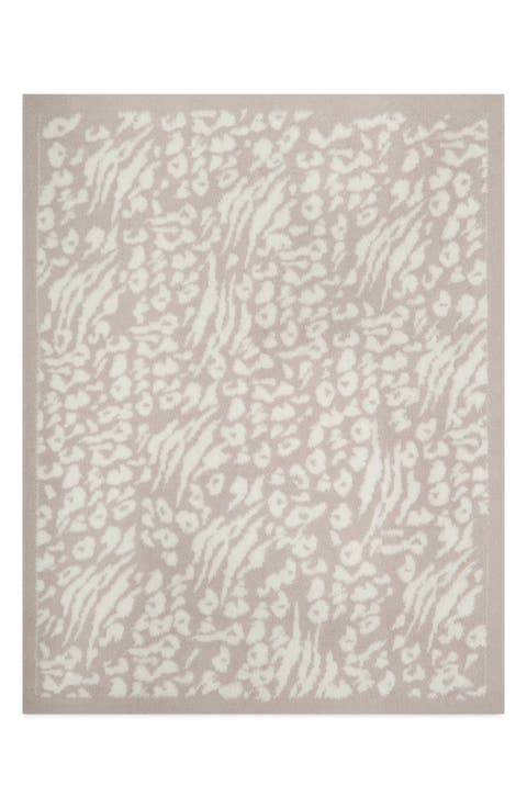 CozyChic® Lush Knit Leopard Throw