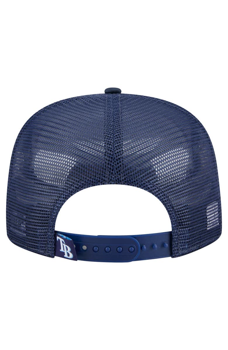 New Era Men's New Era Navy Tampa Bay Rays Retro Satin Script Golfer Adjustable Hat, Alternate, color, Navy