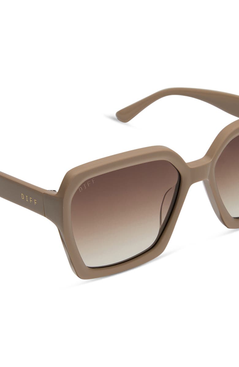 DIFF Sloane 54mm Square Sunglasses, Alternate, color, Brown Gradient