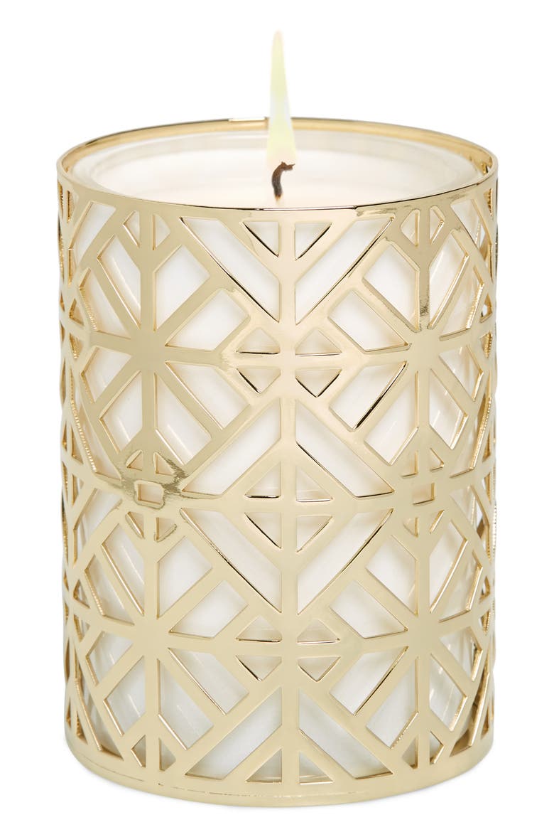 Cedarwood Candle, Main, color, METALLIC GOLD