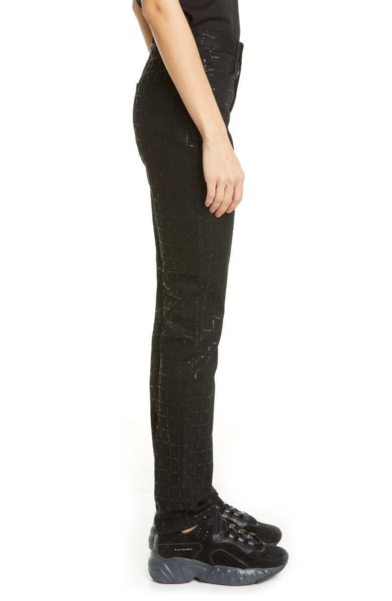 1017 ALYX 9SM Logo Print High Waist Skinny Jeans, Alternate, color,