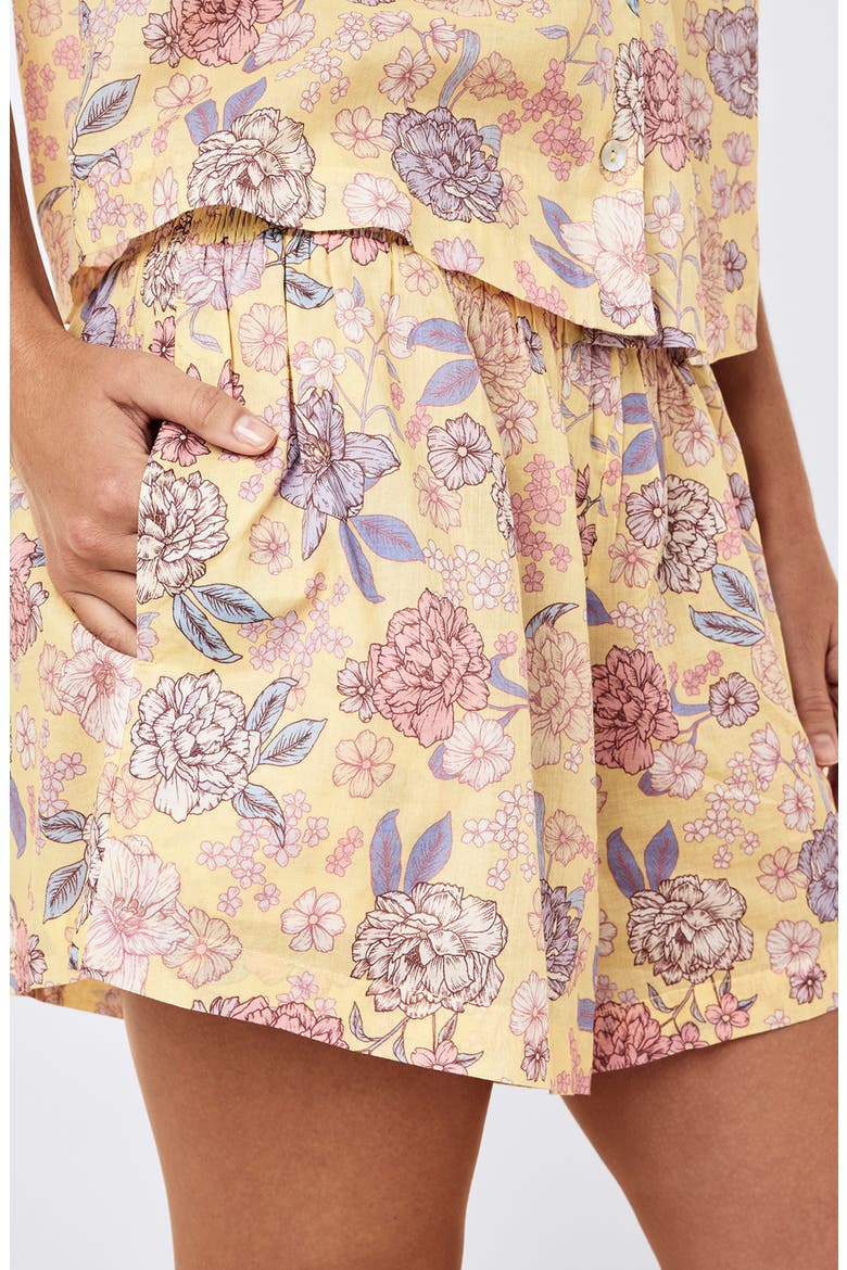 Karolina Cotton Voile Short Pajamas, Alternate, color, GOLDEN HAZE