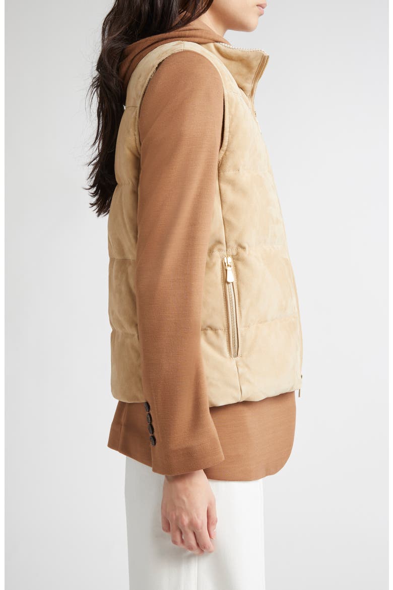 Suede Down Vest, Alternate, color, 02 SAND