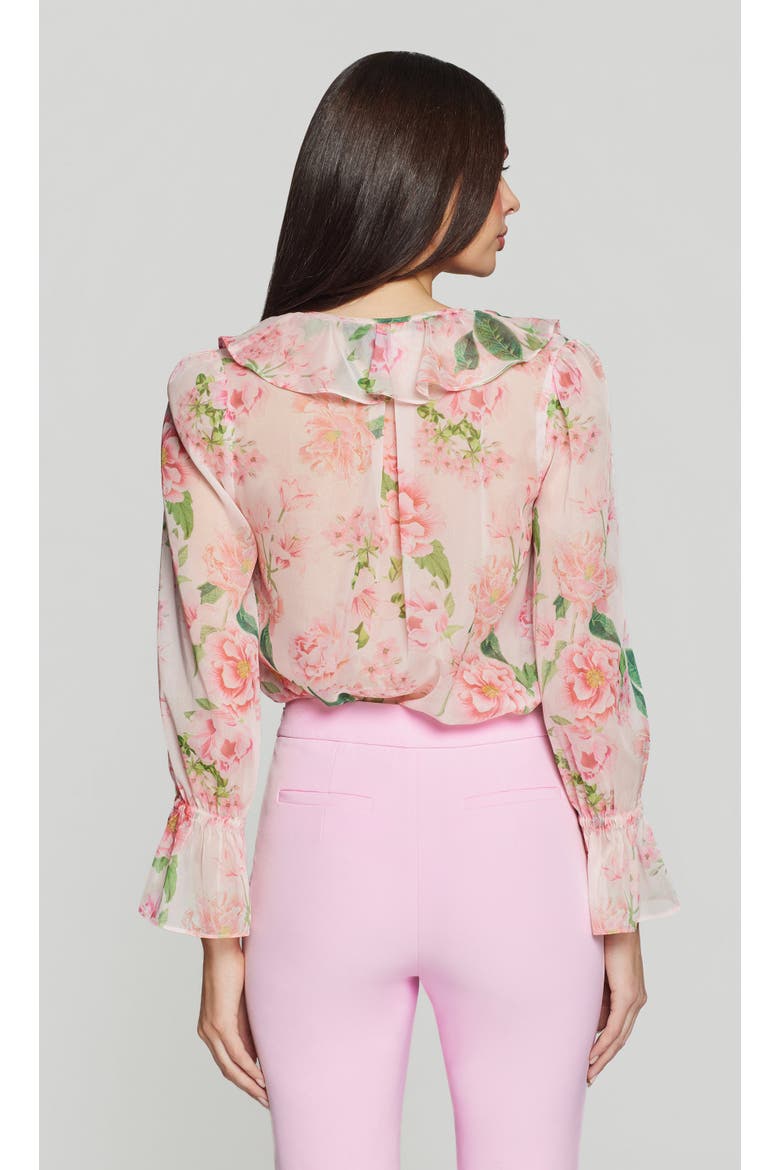 Jada Floral Georgette Blouse, Alternate, color, pink, Floral