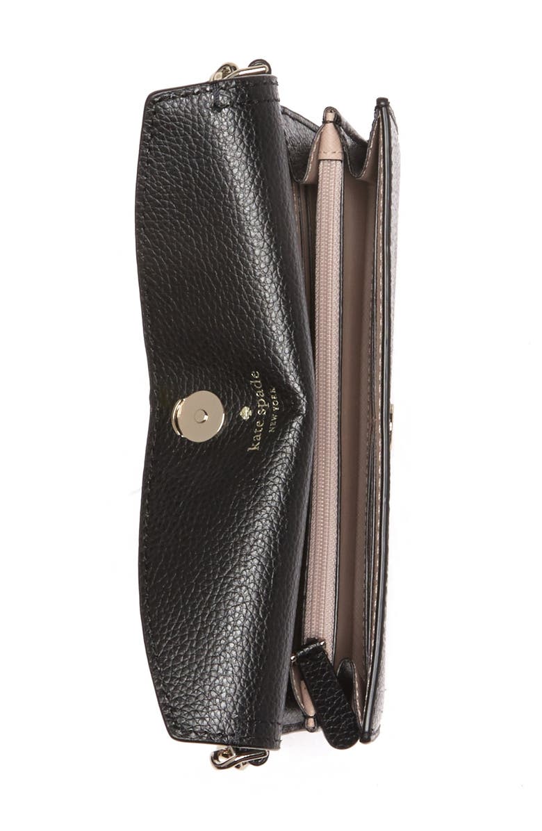 Kate Spade New York eva leather chain wallet, Alternate, color, 