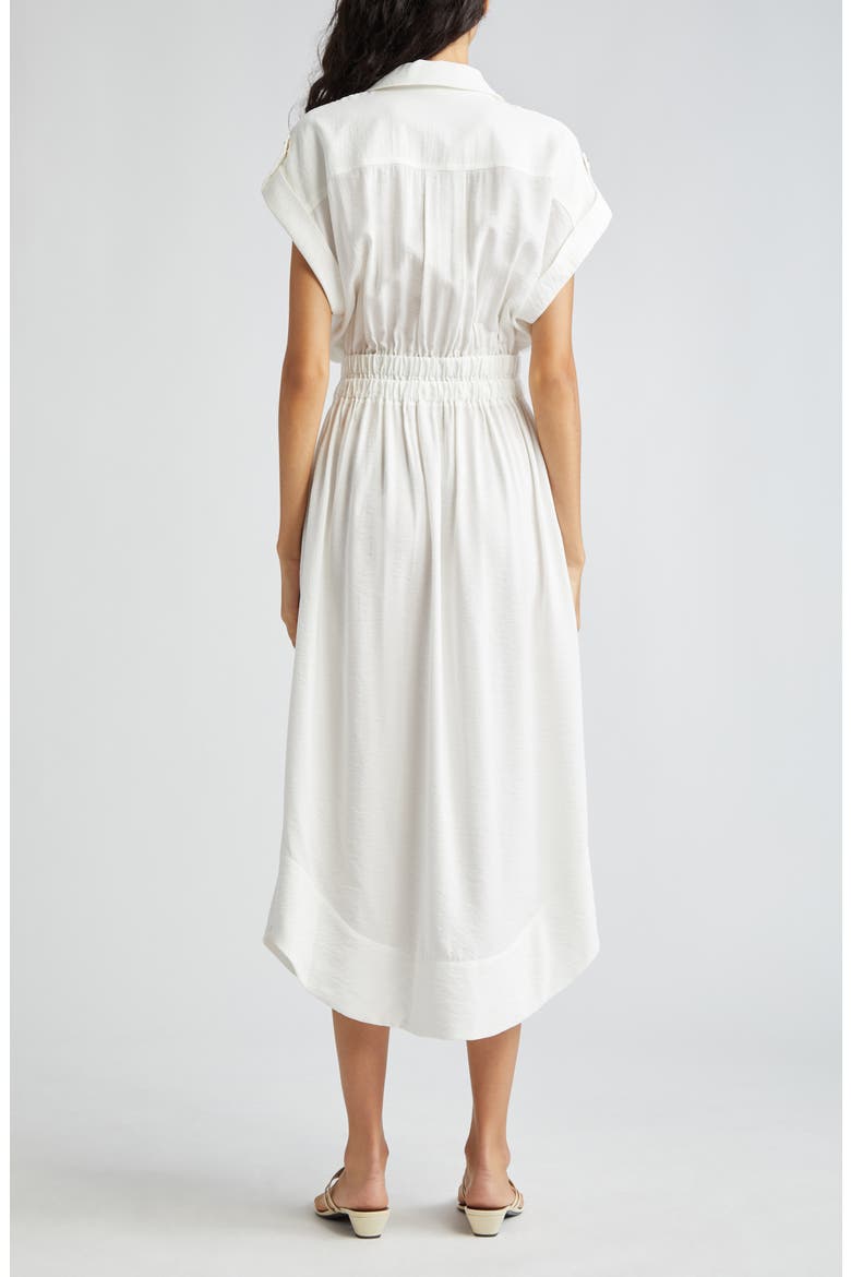 Celia Belted Midi Dress, Alternate, color, IVORY