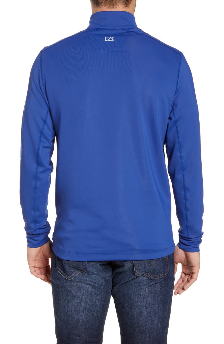 Cutter & Buck Traverse Stretch Quarter Zip Pullover, Alternate, color, Tour Blue