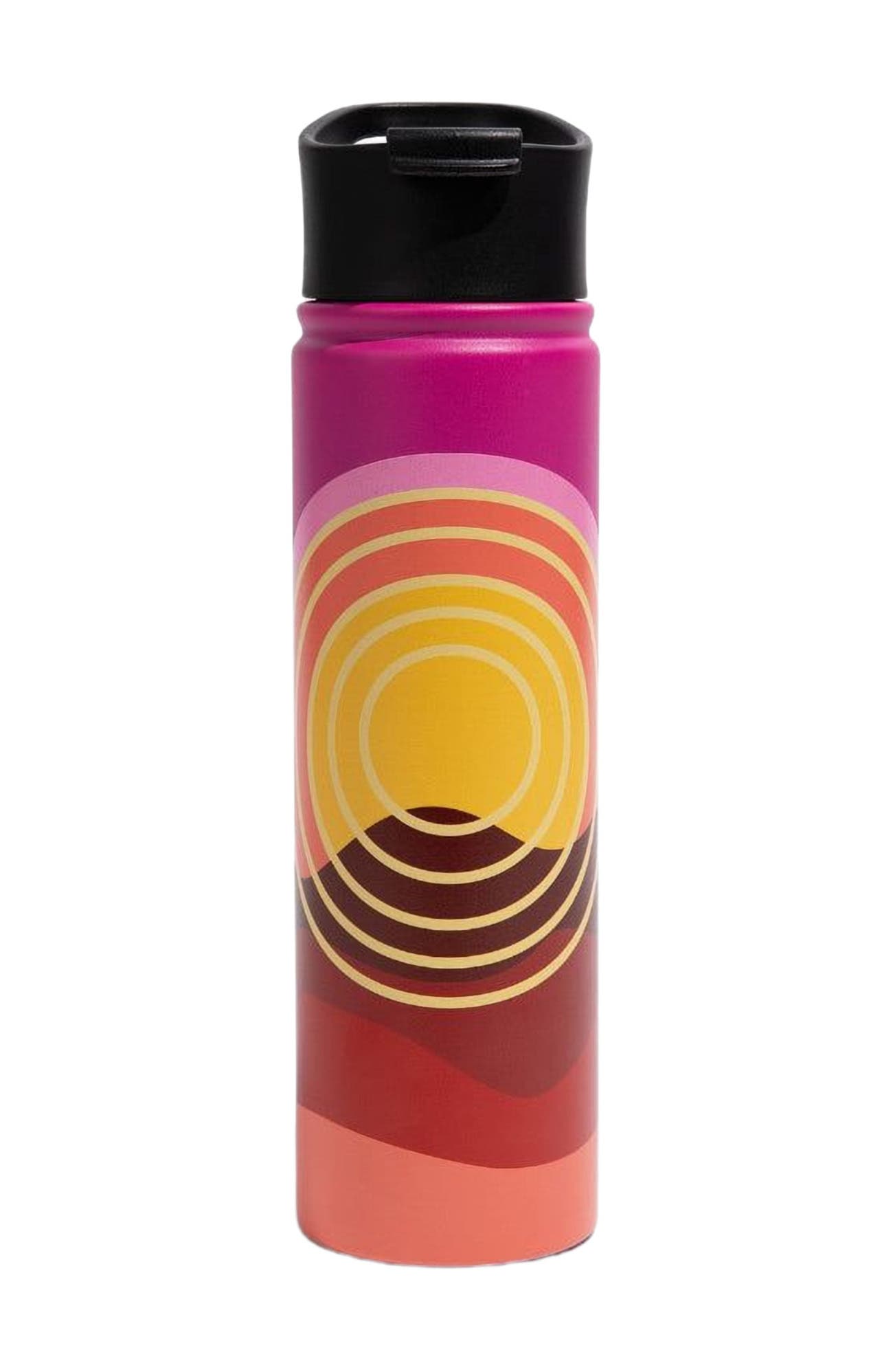 United By Blue 22 OZ Sunset Mountains Steel Bottle in Beet Root 