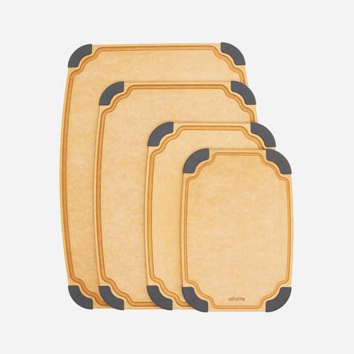 Eli Home Essential Series 4-in-1 Cutting Board Set In Brown
