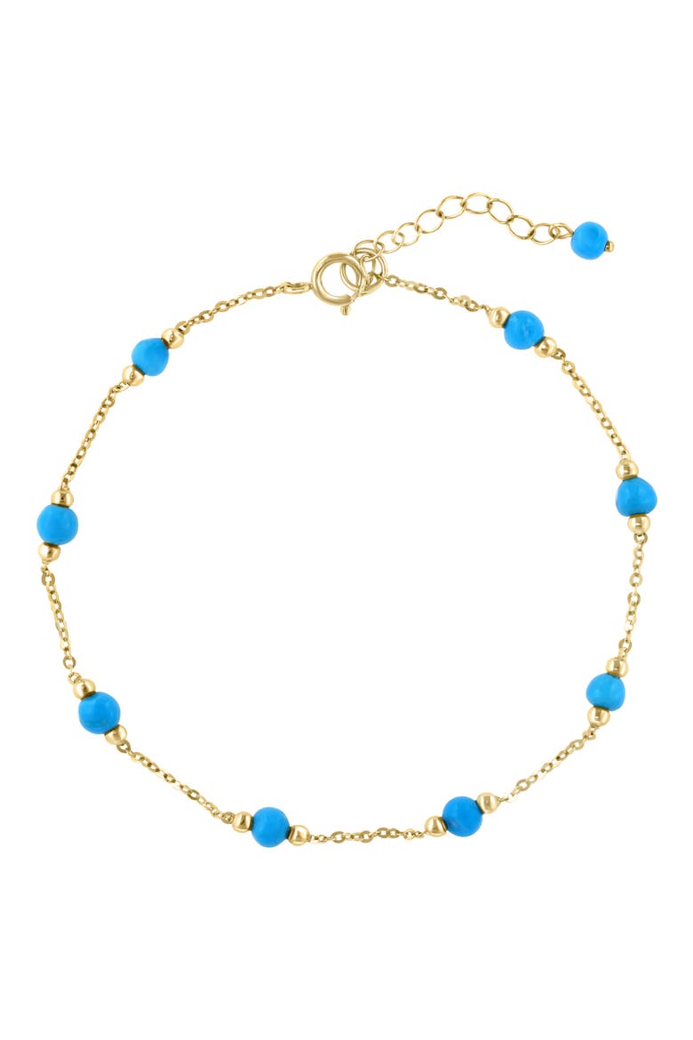 Turquoise Station Bracelet, Main, color, BLUE