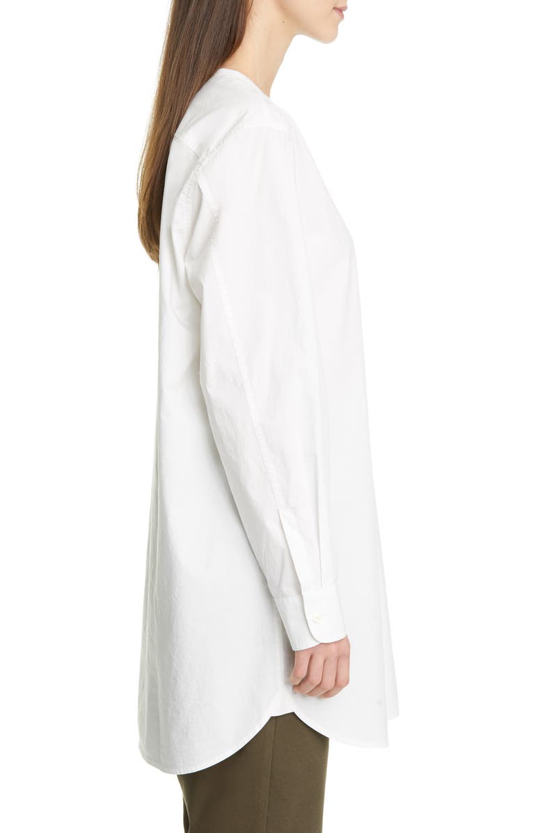 Eileen Fisher Long Organic Cotton Poplin Shirt, Alternate, color,