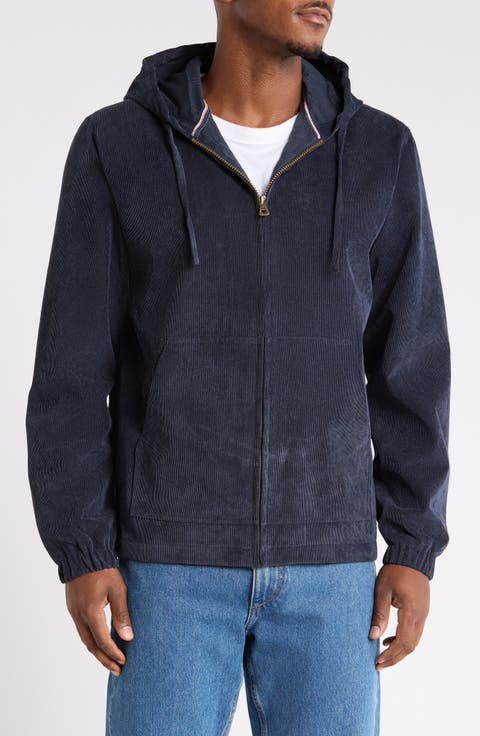 Corduroy Full Zip Hooded Jacket