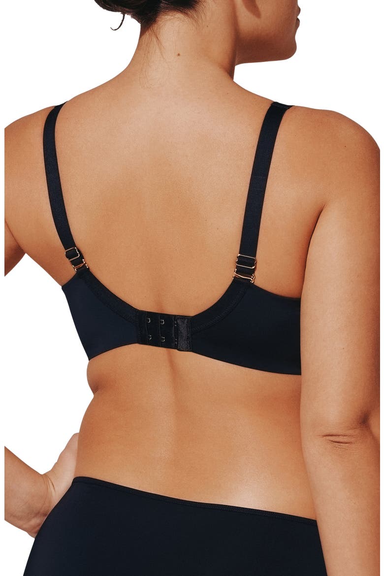 24/7® Classic Underwire Unlined Minimizer Bra, Alternate, color, BLACK