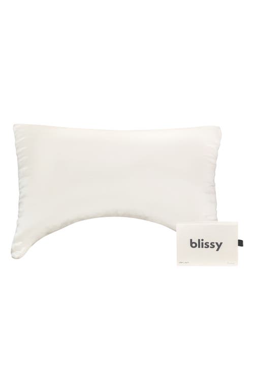 Blissy Adjustable Crescent Pillow In White