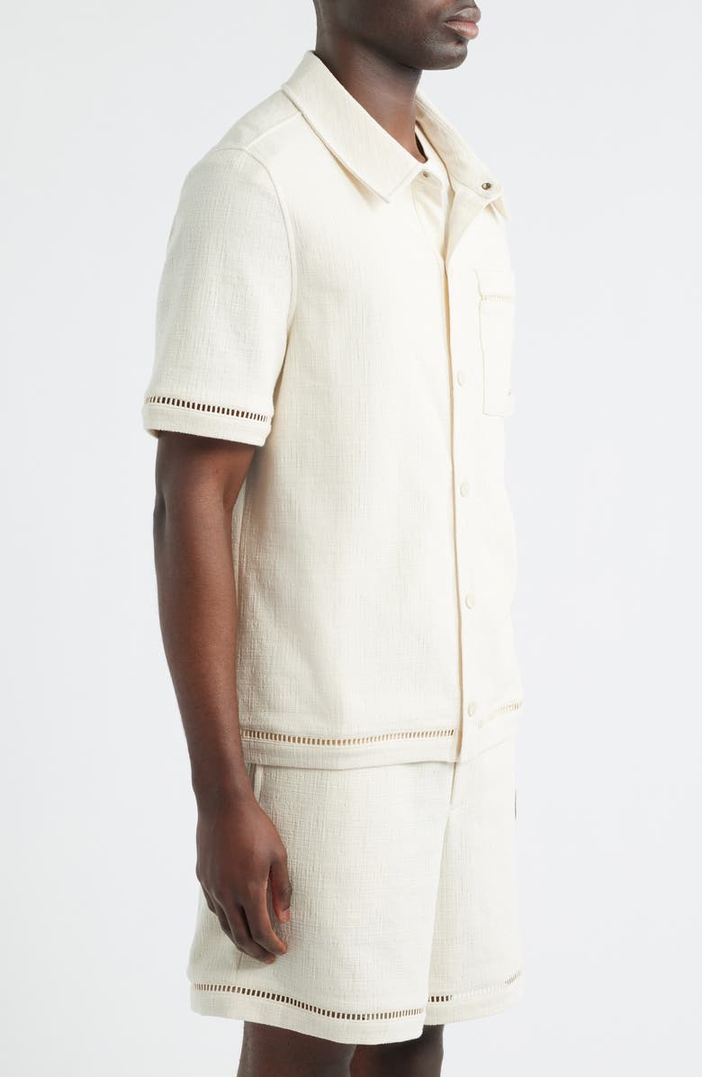 UGG<sup>®</sup> Devyn Short Sleeve Shirt, Alternate, color, Cream