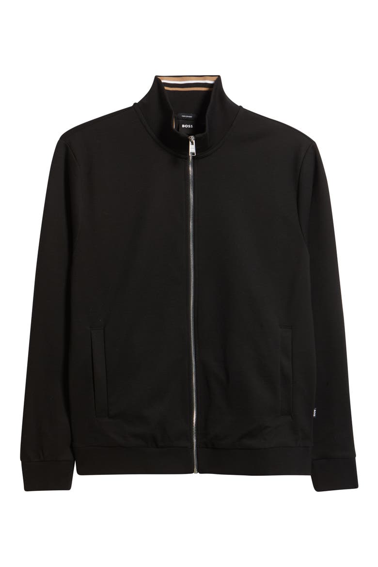 Shepherd Knit Zip Jacket, Alternate, color, BLK