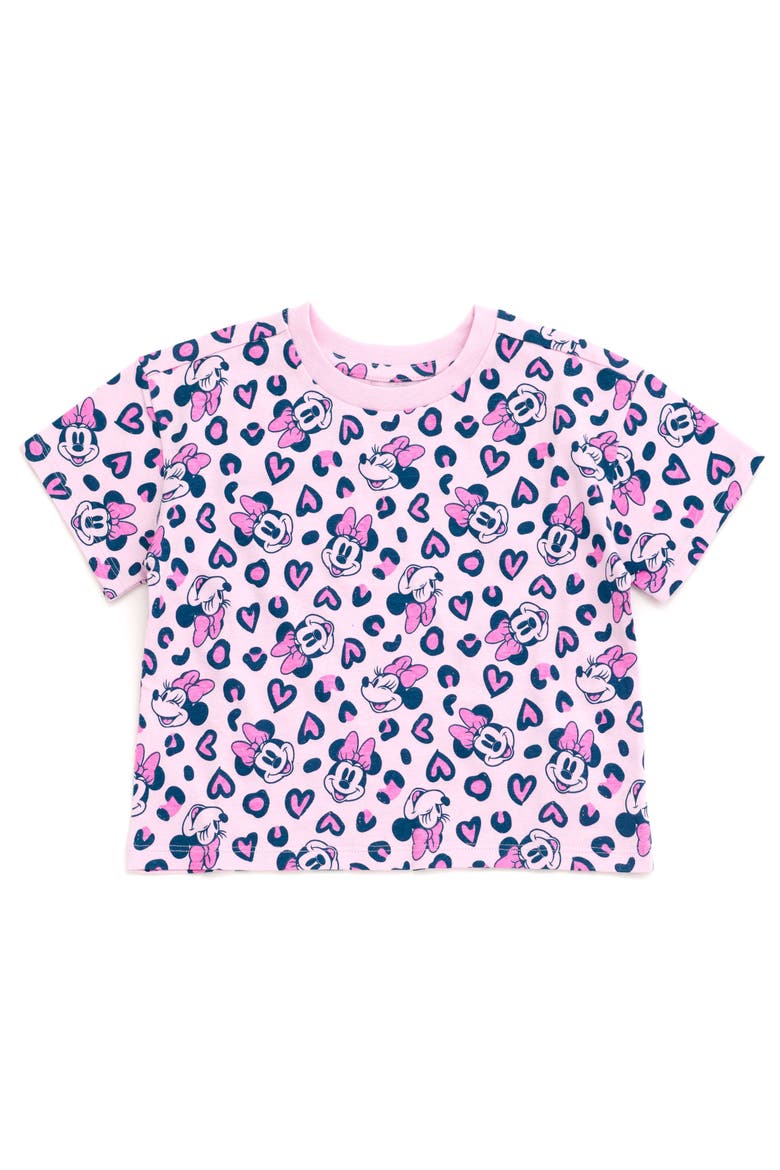 Minnie Mouse Short Sleeve Tees, Alternate, color, Minnie Pink Cream Iris