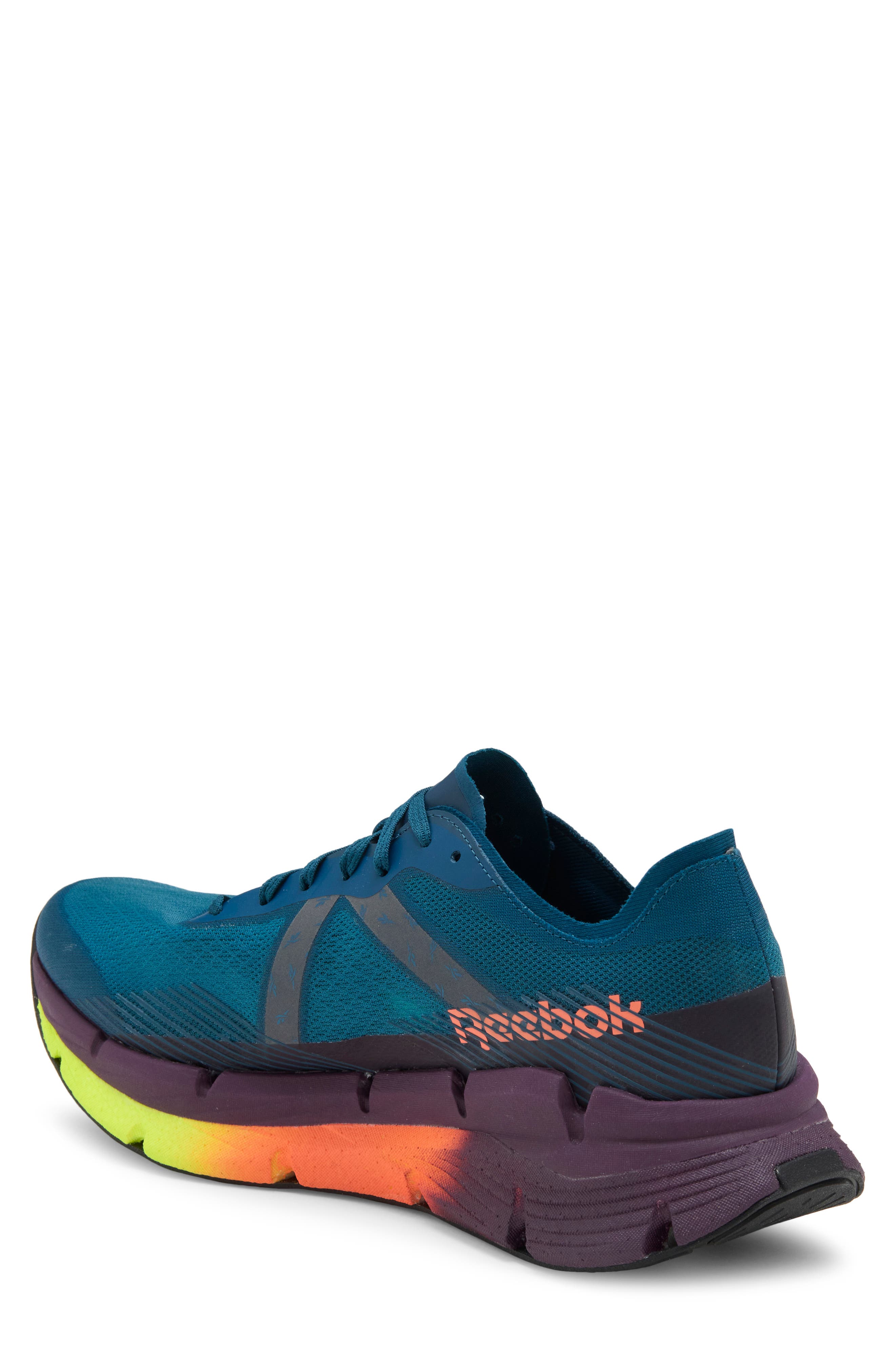 Floatzig X1 Running Shoe, Alternate, color, ESCAPE BLUE/DIGITL LIME/CORAL