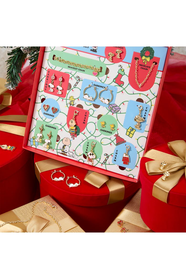 Snoopy Advent Calendar 12-Piece Jewelry Set, Alternate, color, Multicolor