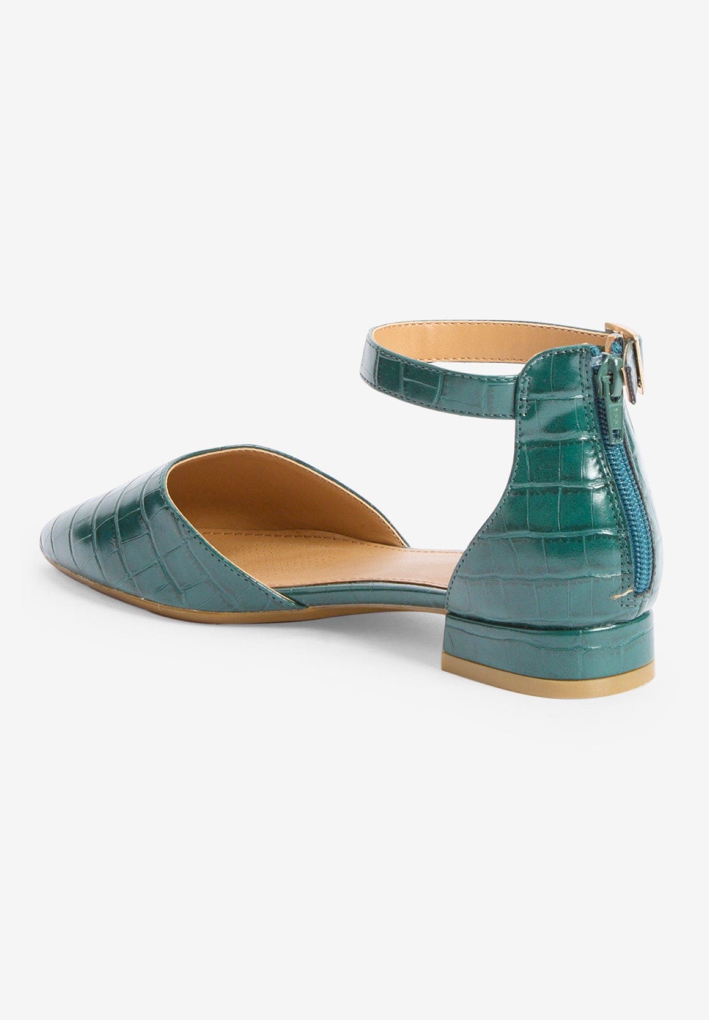 The Loucia Shoe, Alternate, color, EMERALD CROCO