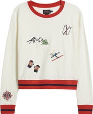 Pendleton Embroidered Cotton French Terry Crewneck Sweatshirt