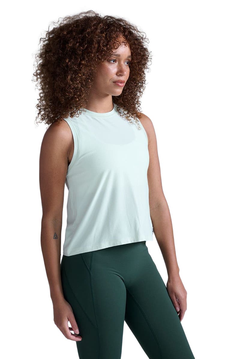 2XU Form Soft Jersey Relaxed Tank, Alternate, color, Mint Dust/White